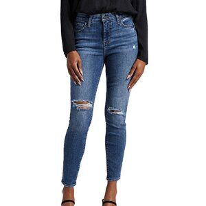NWT Jag High Rise Viola Skinny In Byzantine Blue